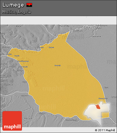 Physical 3D Map of Lumege, desaturated