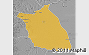 Physical 3D Map of Lumege, desaturated