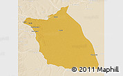 Physical 3D Map of Lumege, lighten