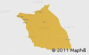 Physical 3D Map of Lumege, single color outside