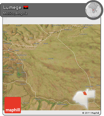 Satellite 3D Map of Lumege