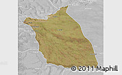 Satellite 3D Map of Lumege, lighten, desaturated