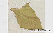 Satellite 3D Map of Lumege, lighten