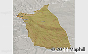 Satellite 3D Map of Lumege, lighten, semi-desaturated