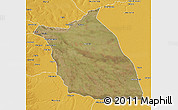 Satellite 3D Map of Lumege, physical outside