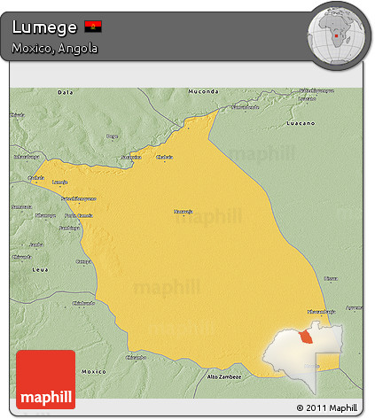 Savanna Style 3D Map of Lumege