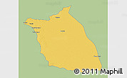 Savanna Style 3D Map of Lumege, single color outside