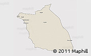 Shaded Relief 3D Map of Lumege, cropped outside