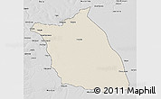 Shaded Relief 3D Map of Lumege, desaturated