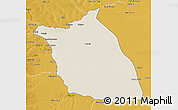Shaded Relief 3D Map of Lumege, physical outside