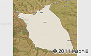 Shaded Relief 3D Map of Lumege, satellite outside