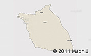 Shaded Relief 3D Map of Lumege, single color outside