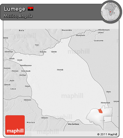 Silver Style 3D Map of Lumege