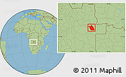 Savanna Style Location Map of Lumege