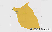 Physical Map of Lumege, cropped outside