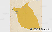 Physical Map of Lumege, lighten
