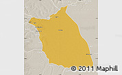 Physical Map of Lumege, lighten, semi-desaturated