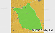 Political Map of Lumege, physical outside