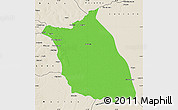 Political Map of Lumege, shaded relief outside