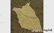 Satellite Map of Lumege, darken