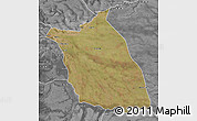 Satellite Map of Lumege, desaturated