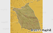 Satellite Map of Lumege, physical outside