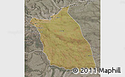 Satellite Map of Lumege, semi-desaturated
