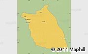 Savanna Style Map of Lumege, single color outside