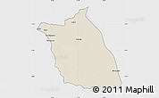 Shaded Relief Map of Lumege, single color outside