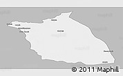 Gray Panoramic Map of Lumege, single color outside