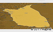 Physical Panoramic Map of Lumege, darken