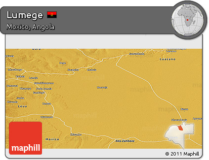 Physical Panoramic Map of Lumege