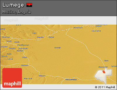 Physical Panoramic Map of Lumege