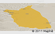 Physical Panoramic Map of Lumege, lighten, semi-desaturated