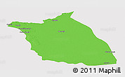 Political Panoramic Map of Lumege, cropped outside