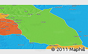 Political Panoramic Map of Lumege