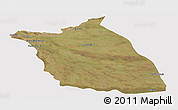 Satellite Panoramic Map of Lumege, cropped outside
