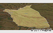 Satellite Panoramic Map of Lumege, darken