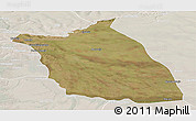 Satellite Panoramic Map of Lumege, lighten