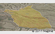 Satellite Panoramic Map of Lumege, semi-desaturated