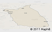 Shaded Relief Panoramic Map of Lumege, lighten