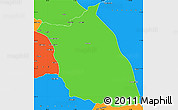 Political Simple Map of Lumege