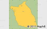 Savanna Style Simple Map of Lumege, cropped outside