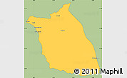Savanna Style Simple Map of Lumege, single color outside