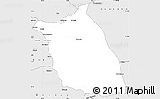Silver Style Simple Map of Lumege
