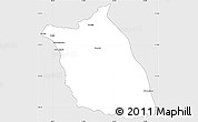 Silver Style Simple Map of Lumege, single color outside