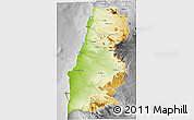 Physical 3D Map of Namibe, desaturated