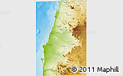 Physical 3D Map of Namibe