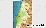 Physical 3D Map of Namibe, satellite outside