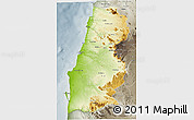 Physical 3D Map of Namibe, semi-desaturated